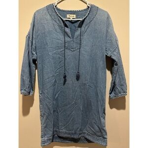 Madewell Women’s‎ Chambray Artiste Denim Dress Size Small